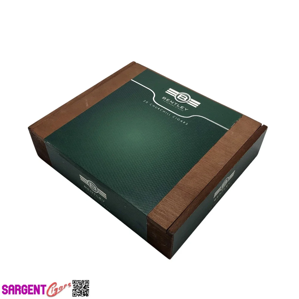 Bentley Churchill Empty Wooden Cigar Box 9x7.75x2